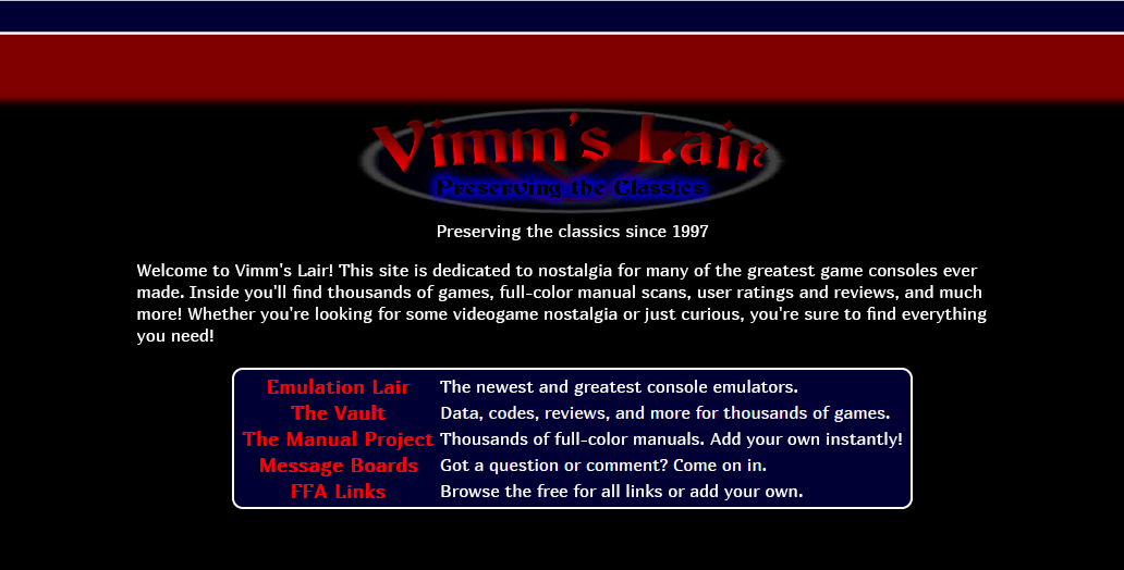 vimms lair; ROM Download websites