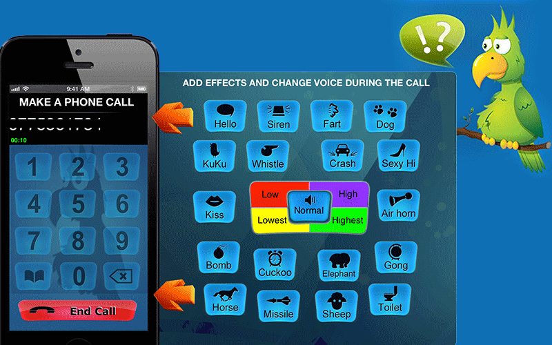 IntCall - Call voice changer app male to female