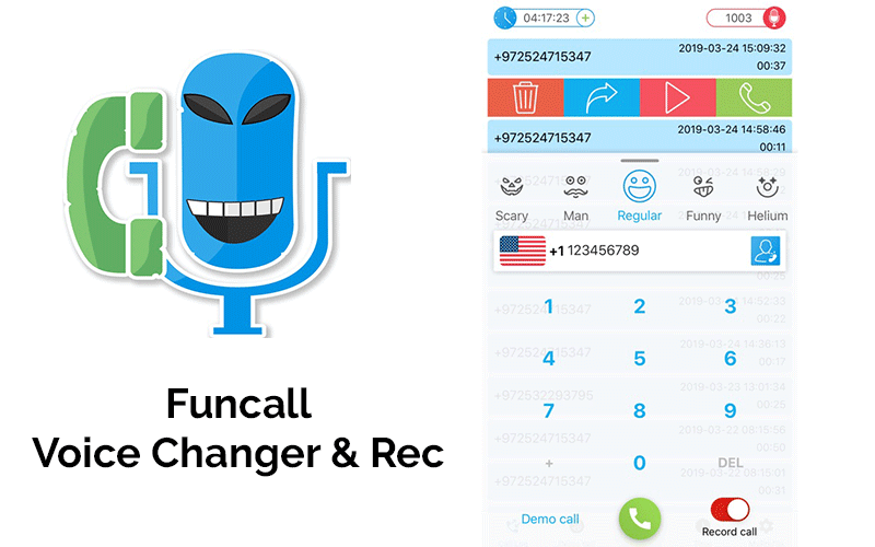 Funcall - Simple voice changer app