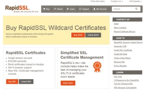 Rapid SSL - Cheap SSL Certificate Provider