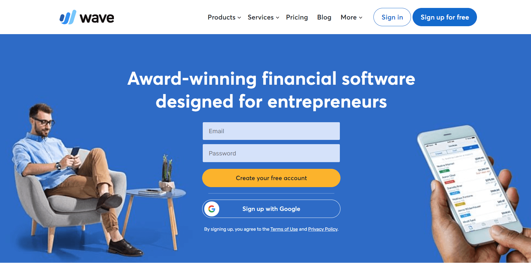 Wave - Best Cloud Based Invoice Software 