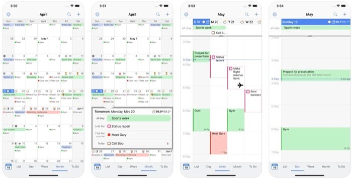 BusyCal iPhone calendar app