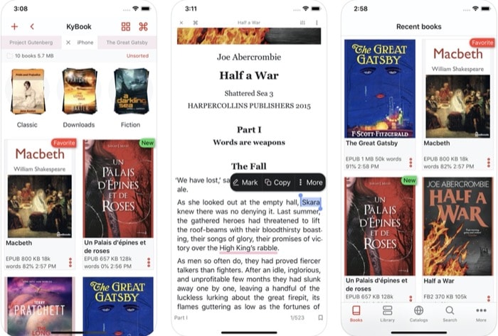 Best EPUB Readers for Android and iOS - KyBook 3 eReader