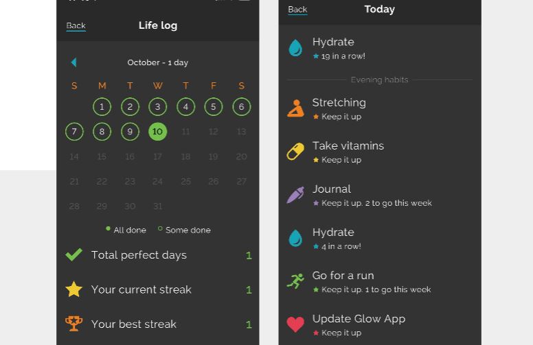 habit tracking app - productive