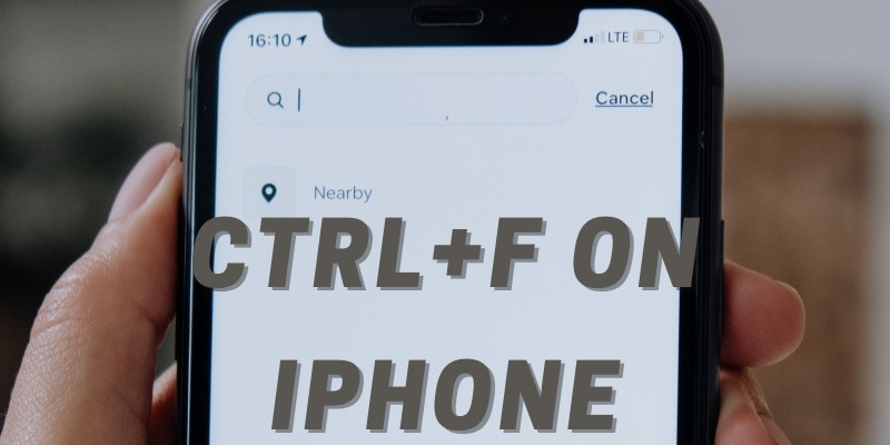 Control F on iphone
