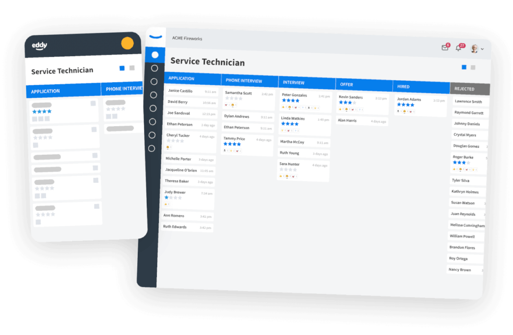 Eddy screenshot - 10 Best Applicant Tracking Systems For Recruiting In 2022