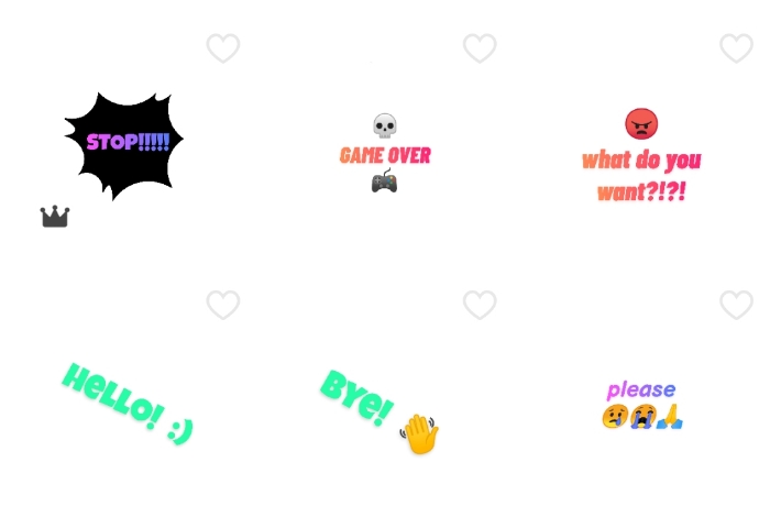 WhatsApp Stickers with Phrases