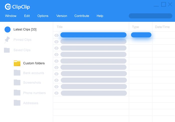 clipclip Windows clipboard manager