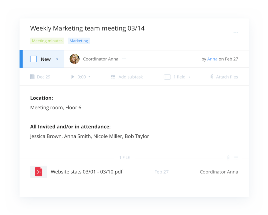 Wrike screenshot - 10 Best Board Meeting Software For Board Management Online