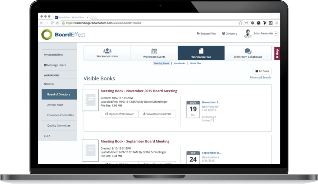 BoardEffect screenshot - 10 Best Board Meeting Software For Board Management Online