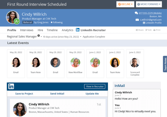 ClearCompany screenshot - 10 Best Applicant Tracking Systems For Recruiting In 2022