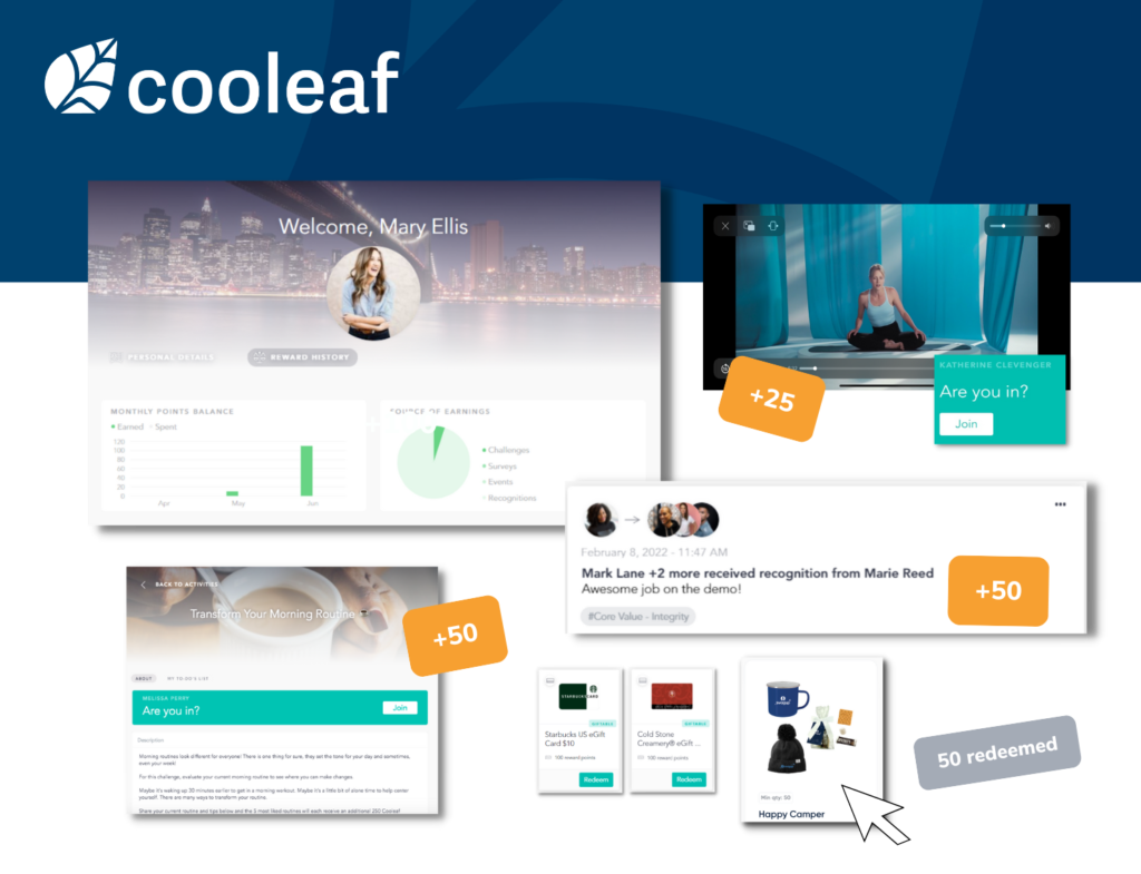 Cooleaf screenshot - 10 Best Employee Engagement Software For 2022