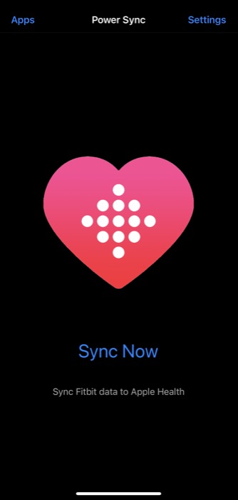 sync fitbit data with apple health