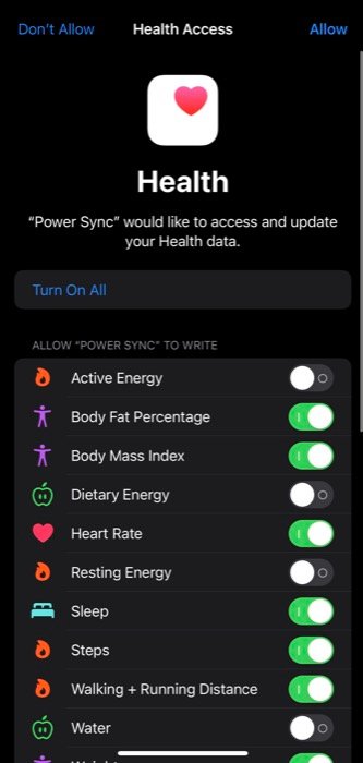 grant power sync access to various permissions